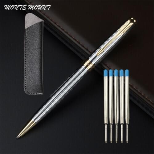 Hot Selling Nice Quality Brand Metal Roller Ballpoint Pen Office Executive Fast Writing Pen Send Gift