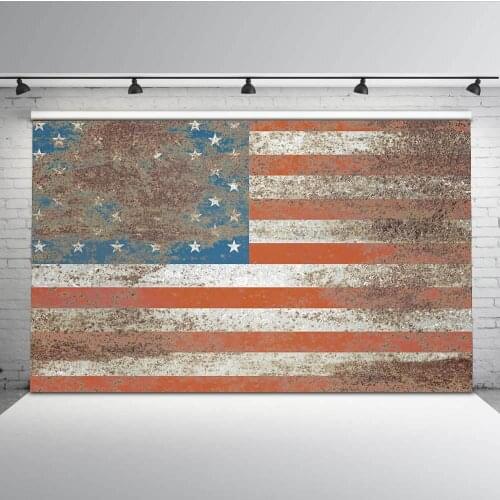 Mehofoto Graffiti American Flag Background for Photographic Retro Style Photo Backdrop for Photographers MW-155
