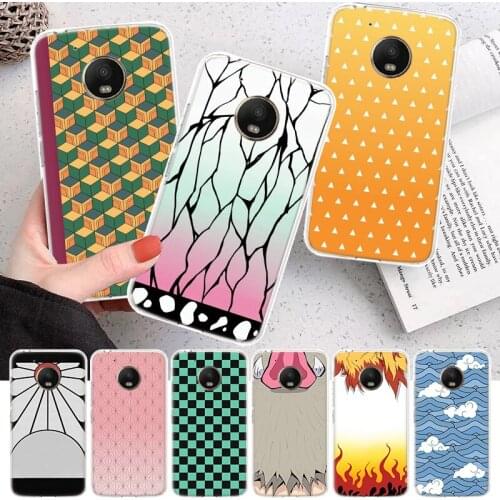 Demon Slayer Fashion Style Soft Cover Phone Case For Motorola Moto G7 G9 G8 G6 G5 E6 E5 One Action Macro Power Plus Play EU + Co