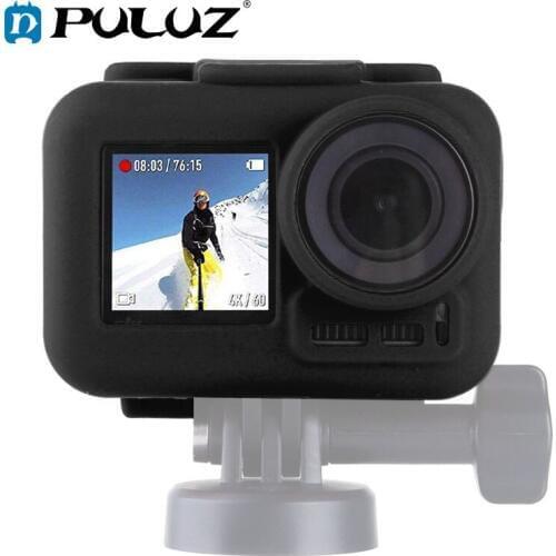 PULUZ Soft Silicone Protective Housing Shell Case Cover for DJI Osmo Action with Frame