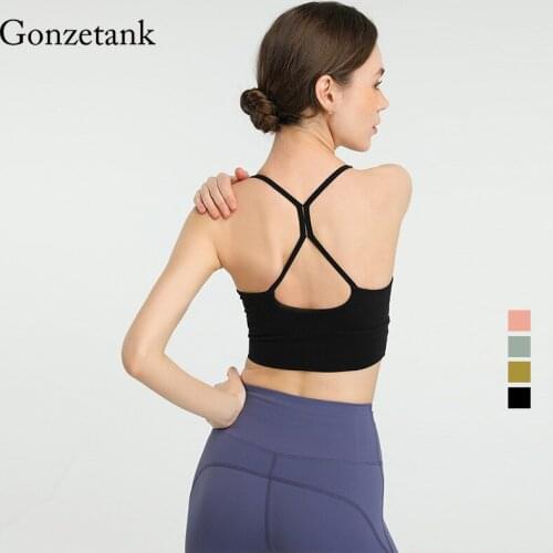 New Sexy Yoga Bra Backless Quick Drying Running Bra High-strength Shockproof Gathered Fitness Top Tight Women Sports Bra