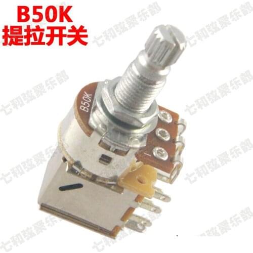 3 Pcs B50K Push Pull Guitar Control Pot Potentiometer Switch For Electric Guitar Bass ( TLKG-SD664551)