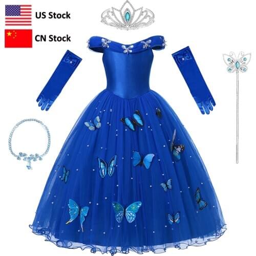 Princess Cinderella Cosplay Dress Halloween Birthday Gift Betterfly Cinderella Dresses Christmas Costumes