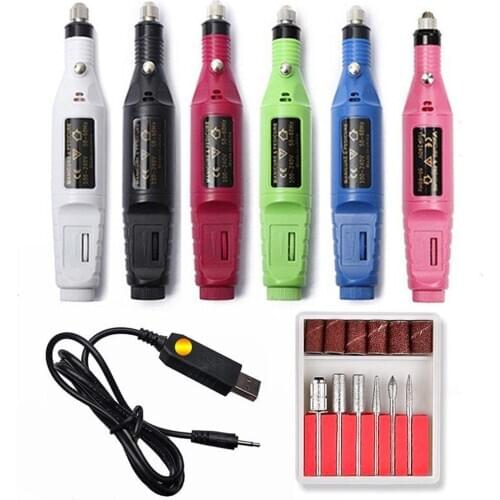 Professional Electric Manicure Drill Machine Nail Drill Bits Kit Nail File Art Tool Pedicure Gel Polish Remover
