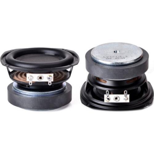 SOTAMIA 2Pcs 3 Inch Woofer Audio Sound Amplifier Speaker Driver 20 Core 8 Ohm 20W Bass Loudspeaker DIY Bluetooth Speaker Rubber