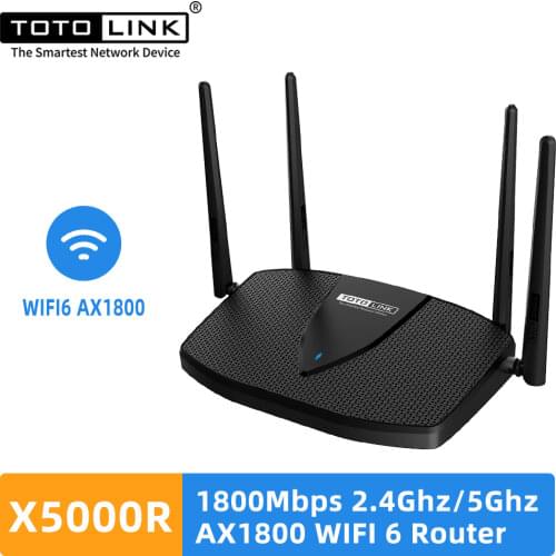 TOTOLINK Gigabit Wireless Router X5000R 1.8Gbps Wireless WiFi 6 Technology Core Dual band signal Amplifier Whole House Coverage