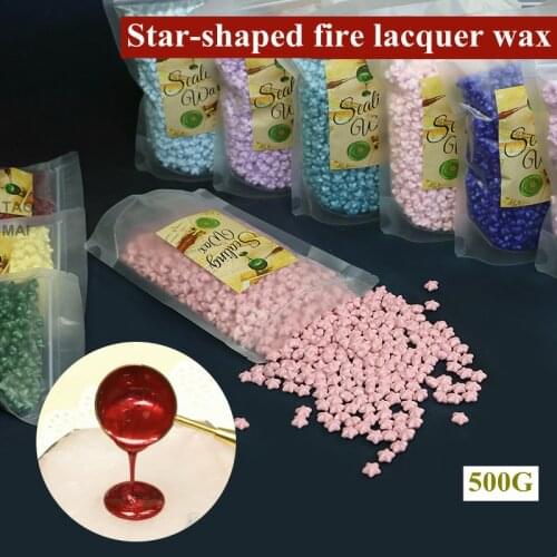500g Star Retro Lacquer Wax Particles DIY Gift Box Wedding Invitation Seal Bead Envelope Postcard Seal Wax Bead