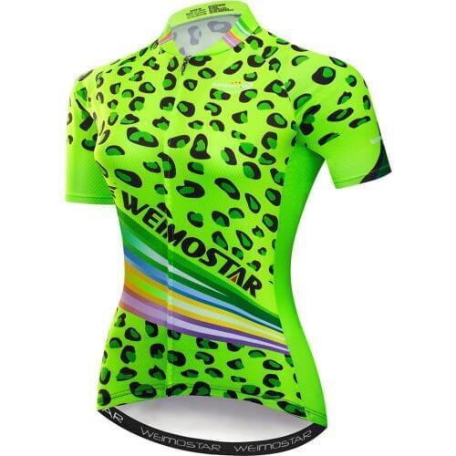 2020 Cycling Jersey Women Bike Top MTB mountain Ropa Maillot Ciclismo road Racing Bicycle Shirt riding blouse short sleeve green