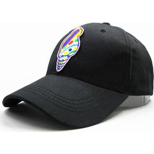 2021 Conch Embroidery Cotton Baseball Cap Hip-hop Cap Adjustable Snapback Hats for Men and Women 214