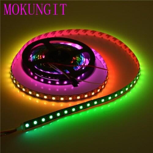 50M 10X5m 5V WS2812B SK6812 74Leds/m BLACK/WHITE PCB SMD 5050 RGB Dream addressable Color Pixel LED Strip IP30/IP65/IP67