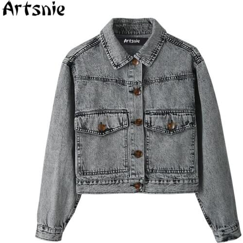 Женские джинсовые куртки Artsnie China At AliExpress