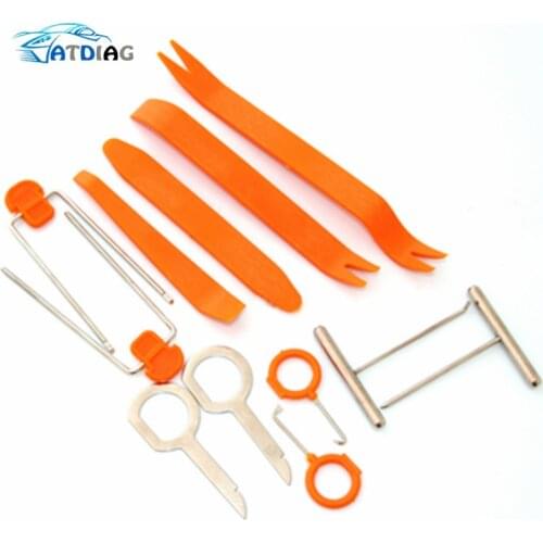 Auto Car Repair Disassembled 12pcs/Set Audio Removal Installtion Pry Tools Car Radio Door Clip Panel Trim Dash CNP