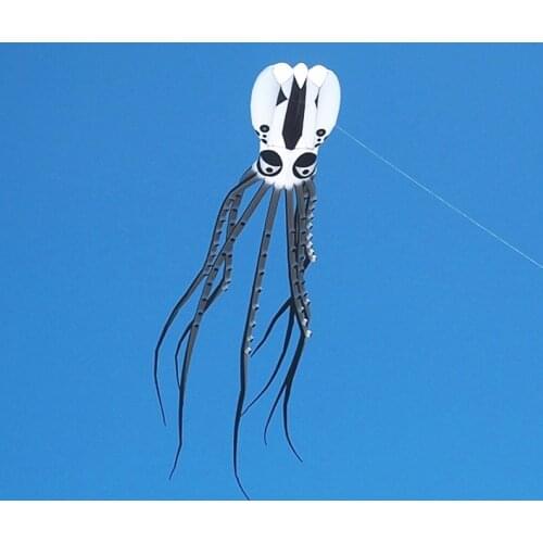 Free shipping new 20m octopus kite pendant large soft kite ripstop nylon fabric malaosi 3d kite factory walk in sky weifang hot