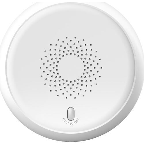 ZigBee Smoke Sensor Wireless Fire Alarm Automatic Intelligent Household Alarm Sensor White RSH-ZigBee-SS01