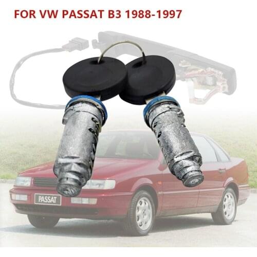 Key Lock Cylinder for VW PASSAT Exterior Front Door Handle Repair Kit Rubber Pad 357837205A 357837205AS 357837206A 357837206AS