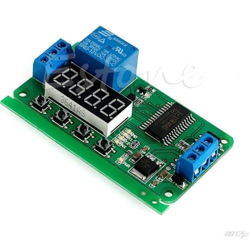 DC 12V Multifunction Self-lock Relay PLC Cycle Timer Module Delay Time Switch New Drop ship LS'D Tool