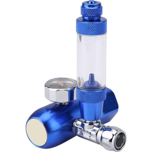 CO2 Valve Diffuser Aquarium CO2 Pressure Regulator Check Valve Gauge Fish Tank CO2 Valve Aquarium DIY CO2 Generator System Kit