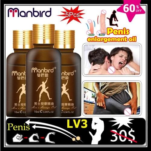 Penis Enlargement Oil Enhance Cock Health Care Erection Penis Thickening Growth Enlarge Man Big Dick Increase Bigger Massage Oil