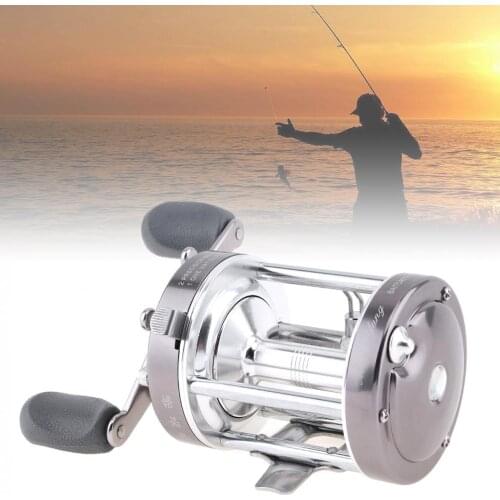 Full Metal Drum Fishing Reel Centrifugal Mechanical Dual Braking Trolling Casting Sea / Boat Wheel Left Right Hand Optional