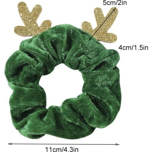 Sweet Christmas Large Intestine Hair Ring Cute Simple Elk Flannel Hair Rope Women Hair Tie Ponytail Holder Hair Accessories New