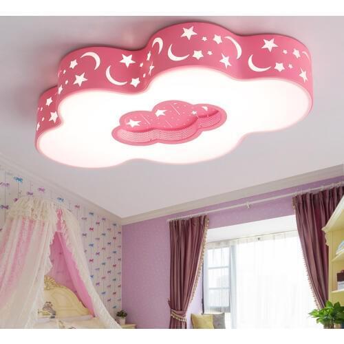 Cloud Led Ceiling Lighting Fixtures Fishion Child Luminarias Para Teto Acrylic Ceiling Lamp Red Blue Ceiling Lamp Bedroom Avize