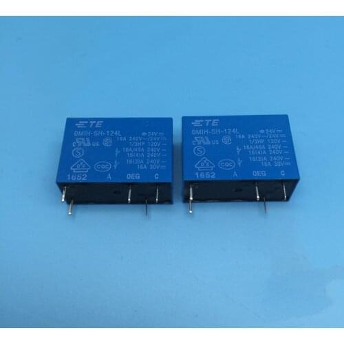 Original OMIH-SH-124L 24VDC 5PIN 16A 240VAC relays