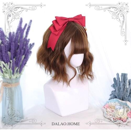 High Quality MulticoloMr Harajuku Soft Sister Lolita 35CM+Air Bangs Wig Cosplay Costume Party
