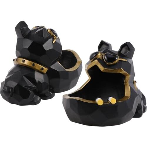Cool Dog Ashtray Creative Personalized Ashtray Resin Desktop Dog Ornament Desktop Funny Ashtray for Home