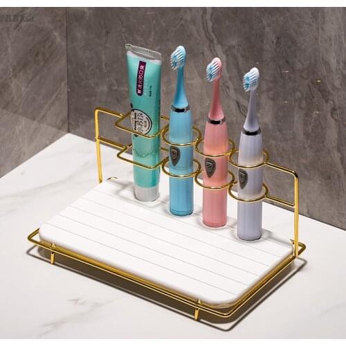 European Style Bathroom Storage Tray Bathroom Home Decoration Cosmetics Wash Cup Storage Tray Household Bathroom Mouthwash Cup