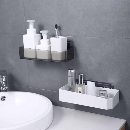 Bathroom Shelves Wall Mount Shower Gel Storage Rack Toilet Punch-Free Toiletries Toilet Shampoo Soap Cosmetics Wall Shelves