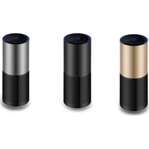 Portable Car Air Purifier Ionizer Ozone Air Cleaner Odor Eliminator Rechargeable USB Air Freshener Cleaner Bathroom Accessories