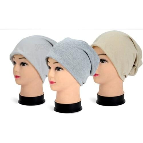 Thin Cotton Women Man Beanie Non-Allergic Spring Summer Hat Casual Skull Cap