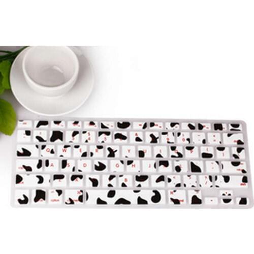 Milk cow dairy cattle skin pattern Silicone Keyboard Cover Skin 2016 new for Macbook air Pro retina 13 15 17 inch
