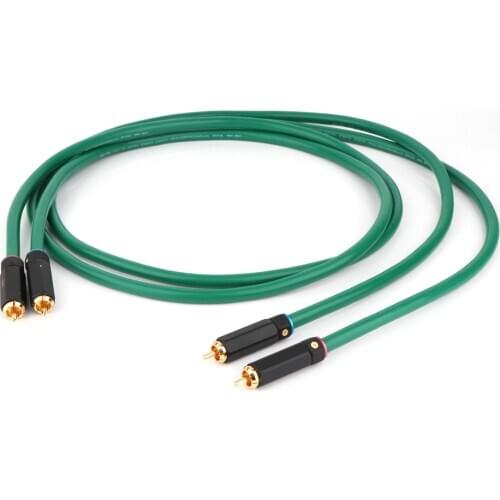 Hifi audio Interconnect cable 2328 Gold-plated 2RCA Cable High Quality 6N OFC HIFI RCA Male to Male Audio Cable