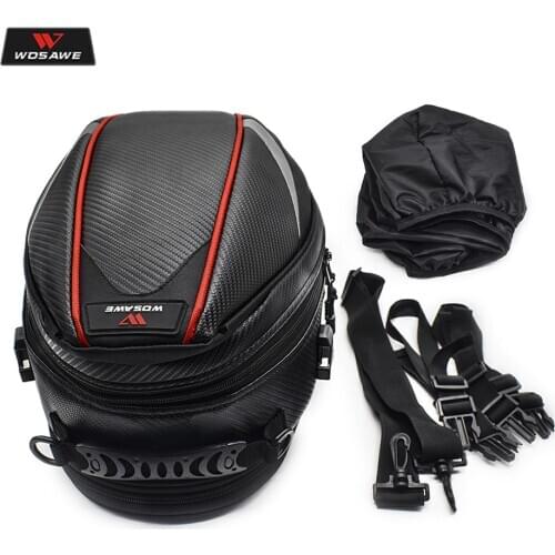 16-21L Motorcycle Tail Bag Luggage Moto Saddle Bag Waterproof Tank Bag Motocross Motorbike Shoulder Bag Rear Seat Trunk Backpack