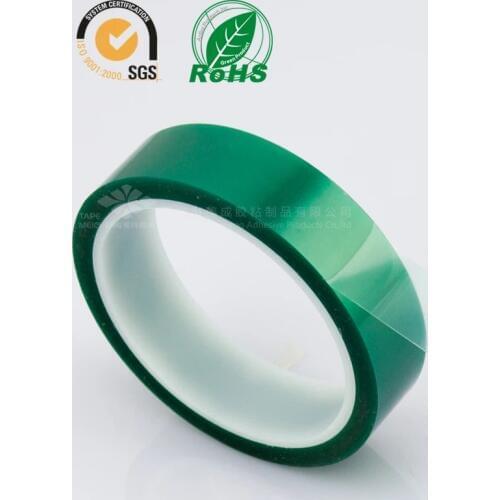 Heat-resistant PET High Temperature Green Masking Shielding Spray painting Tape For PCB Solder Plating Insulation Protection