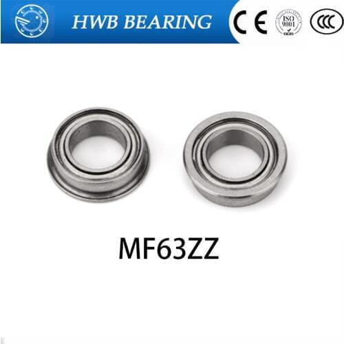 The High Quality ABEC-5 Flanged Open Bearing F3*6*2 Mm MF63 LF-630 Miniature Flange Ball Bearings-- FREE SHIPPING