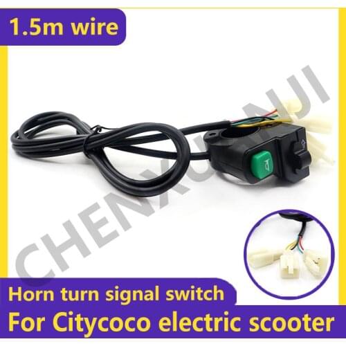 High Quality For Citycoco Scooter Electric Bicycle Accessory Electric Bike Horn Steering Switch Turn Signal Switch Button