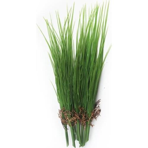 45CM Green Artificial Onion Grass Bundle Plastic Seedling Potted Plant Wall Art Material Garden Balcony Home Decoration