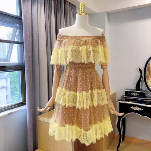 Vintage Slim Sexy Off Shoulder Summer Long Dress Vestido De Festa Women Casual Elegant Self Portrait Dress Vestidos