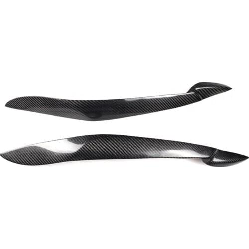 Lamp Eyebrow Car Lampshade Headlight Eyelids Eyebrows Cover Trim BMW E70 Texture Left And Right 1 Pair Carbon Fiber Sticker
