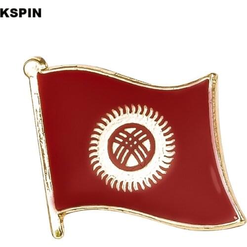 Kyrgyzstan flag pin lapel pin badge Brooch Icons 1PC KS-0080