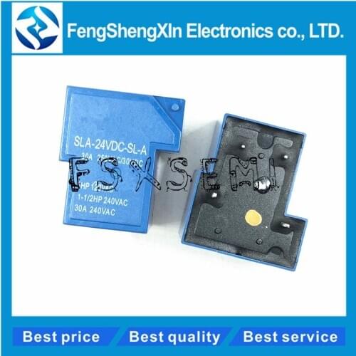 10pcs/lot 4pin/5pin/6pin SLA-24VDC-SL-A SLA-24VDC 30A 250VAC DIP4 relay