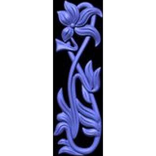 3d model relief for cnc in STL file format Flower_11