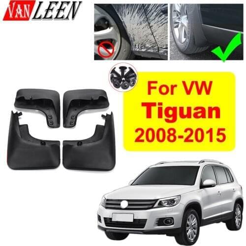 4pcs For Volkswagen VW Tiguan 2008 2009 2010 2011 2012 2013-2015 Car Mud Flaps Exterior Front Rear Mudguards Fender Splash Guard