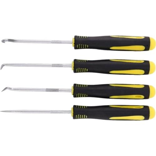 4 PCS Scraper Hook Tool Set Oil Seal Puller Rubber O-Ring Hook Seal Screwdriver Hand DIY Tools Remover Tools