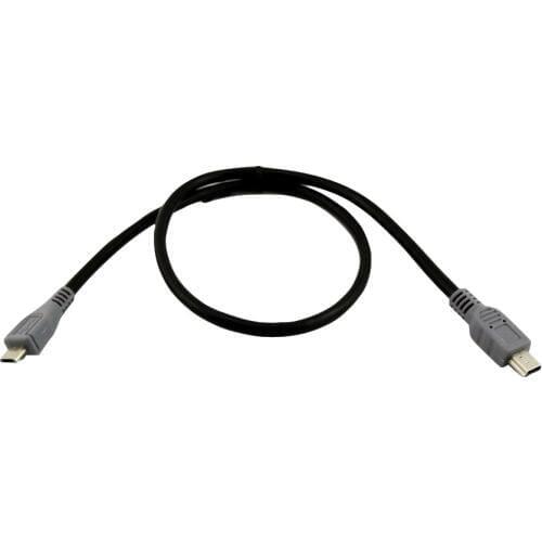 5pcs Mini USB B Male To Micro USB 5 Pin Male Plug OTG Data Converter Adapter Male to Male Cable Cord 50cm/1.5ft