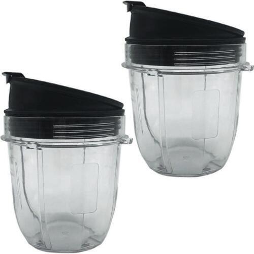 Juicer Accessories Cup Lid for Ninja Juicer for Nutri Ninja 12Oz CUP 12 Ounce Blender Jar 2 Pack of 12 Oz for Nutri Ninja Cups w