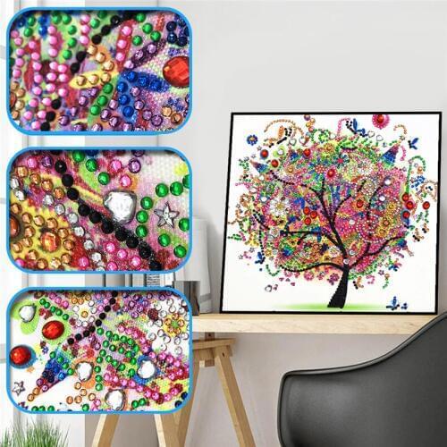 New special shape diamond painting phantom flower combination modern pattern DIY 5D part drill cross stitch kit crystal art