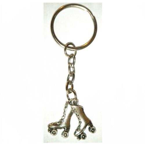 1Pcs/Lot Ice Skate Keychain For Keys Car Bag Charm Key Ring Handbag Couple Key Chains Vintage Gift Accessories